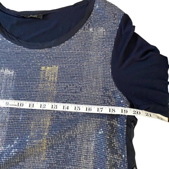 Bella Amore Made in Italy Sequin Tunic Women's M/L Designer Luxury‎ Party Chic - Picture 8 of 9